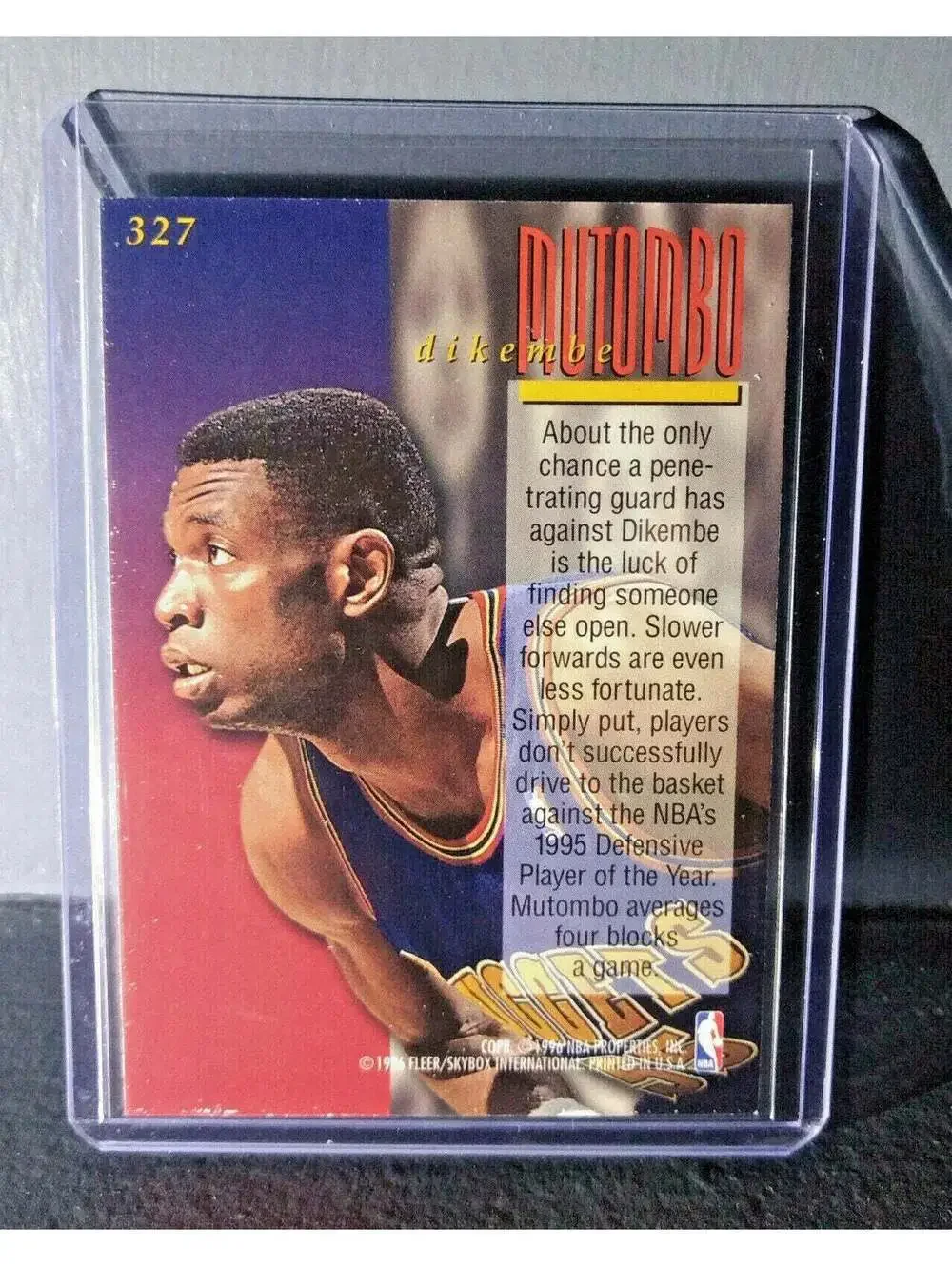 1995-96 Dikembe Mutombo #327 Ultra Encore Basketball Card